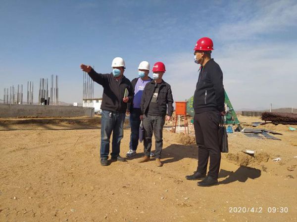 左旗住建局到鹏峰化工检查指导7