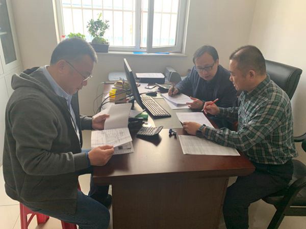 集团财务中心到黄骅三阳指导工作14