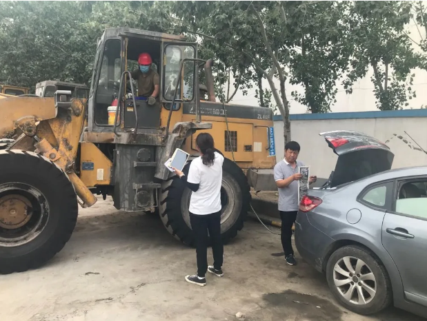 鲁中水泥组织非道路移动机械登记备案45