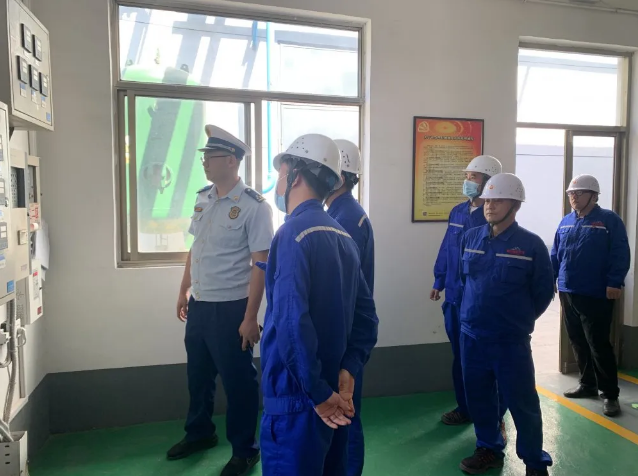 区消防大队到鲁中水泥开展消防执法检查63
