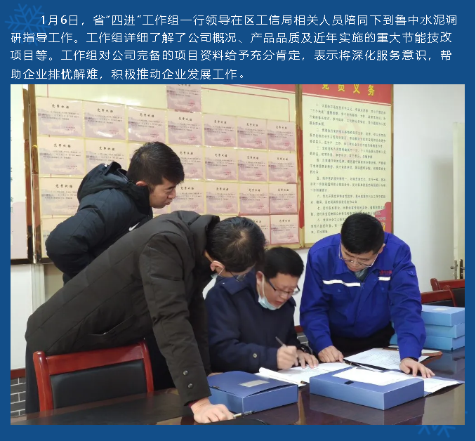 省四进工作组到鲁中水泥调研指导53