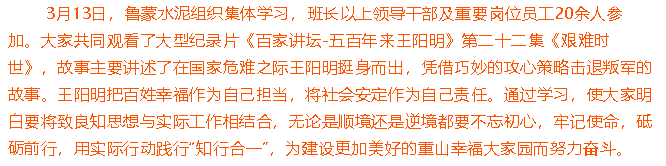鲁蒙水泥组织集体学习41