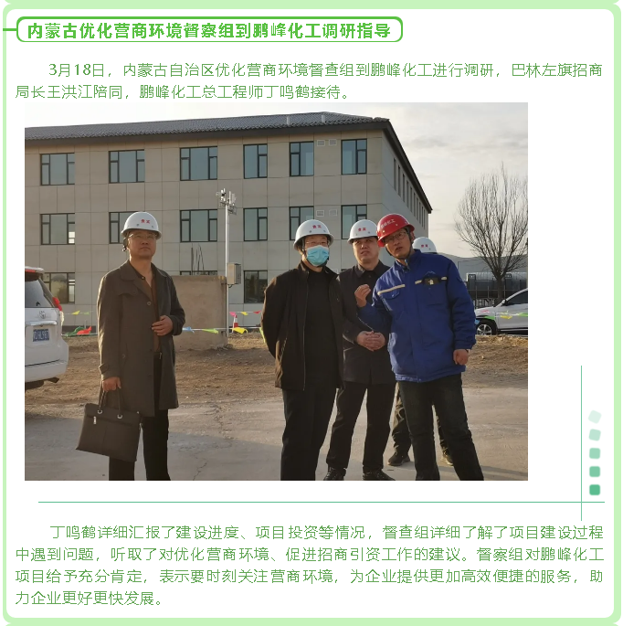 内蒙古优化营商环境督察组到鹏峰化工调研指导45