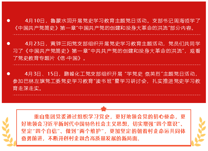 四月份党史学习教育工作简报66