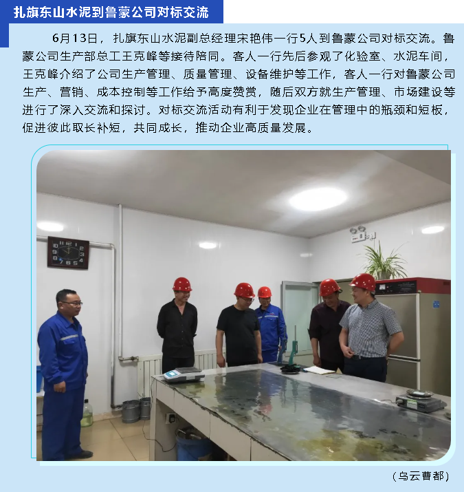扎旗东山水泥到鲁蒙公司对标交流67