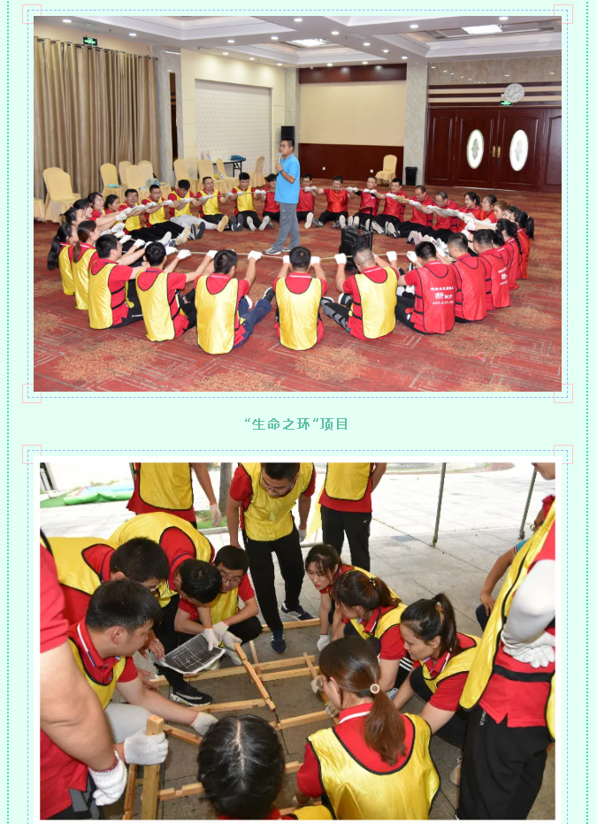 集团后备人才班组织户外拓展和目标管理课程培训70