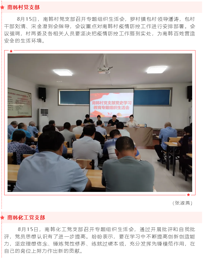 集团党委各支部开展党史学习教育专题组织生活会47