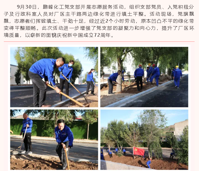鹏峰化工党支部开展志愿服务活动56