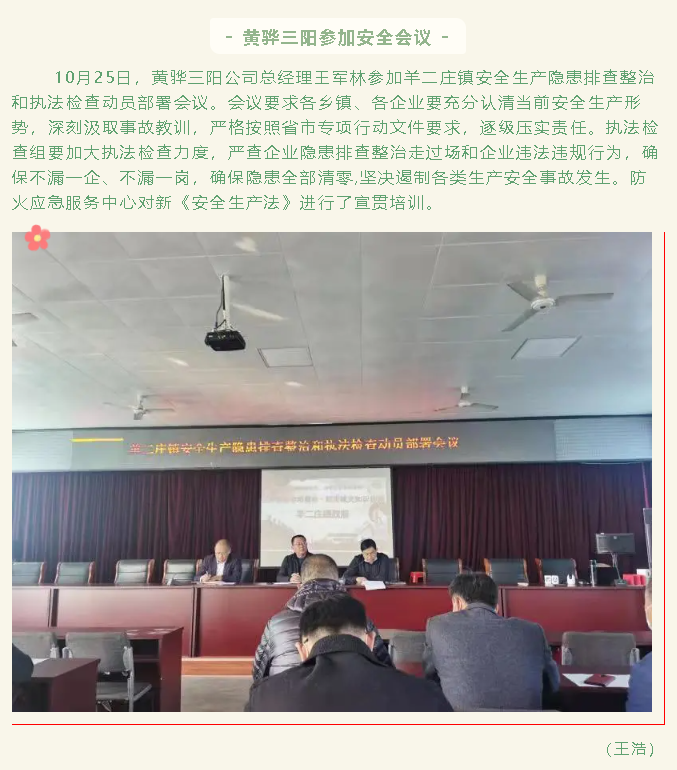 黄骅三阳参加安全会议83
