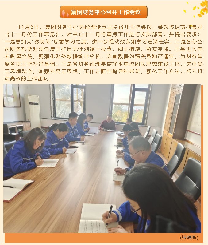 集团财务中心召开工作会议63