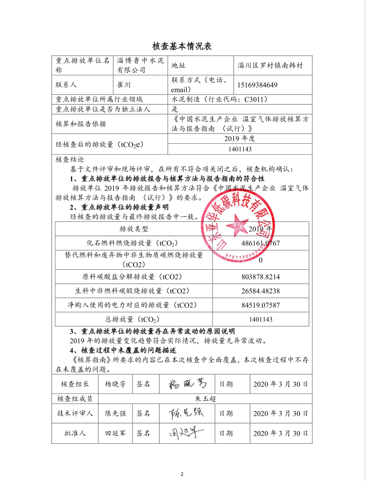 鲁中碳核查报告公示62